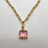 Pink Pendent Necklace