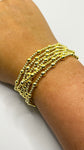 Gold Tone Stretch Bracelet