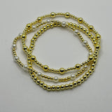 Gold Tone Stretch Bracelet