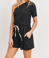 One Shoulder Romper