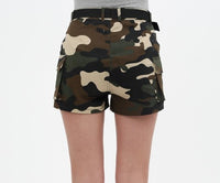 Camo Shorts with Belt