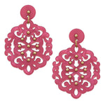 Pink Acrylic Earrings