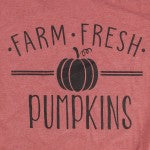 Brick Red Farm Fresh Pumpkins Tee