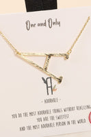 Gold Initial Necklace