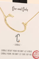 Gold Initial Necklace