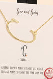 Gold Initial Necklace