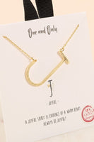 Gold Initial Necklace