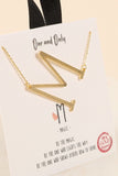 Gold Initial Necklace