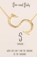 Gold Initial Necklace