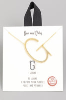 Gold Initial Necklace