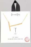 Gold Initial Necklace