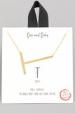 Gold Initial Necklace