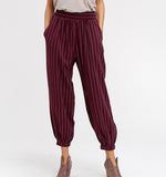 Wine Stripe Jogger