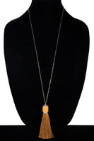 Light Brown tassel Necklace