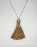 Light Brown tassel Necklace