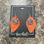 Auburn Feather Earrings